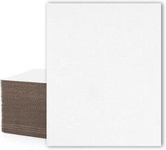 Mat Board Center, 50 Pack 16X20 Corrugated Cardboard Sheets, 1/16 inch thick,…