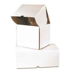 100 – 11 3/4×7 1/4×4 3/4″ Outside Tuck Corrugated Mailer White ships Flat
