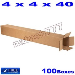 100- 4x4x40 Cardboard Golf Club Boxes Mailing Packing Shipping Corrugated Carton