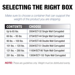 TAPE LOGIC 14 x 4 x 4 Corrugated Cardboard Boxes, Long 14L x 4W x 4H, Pack of