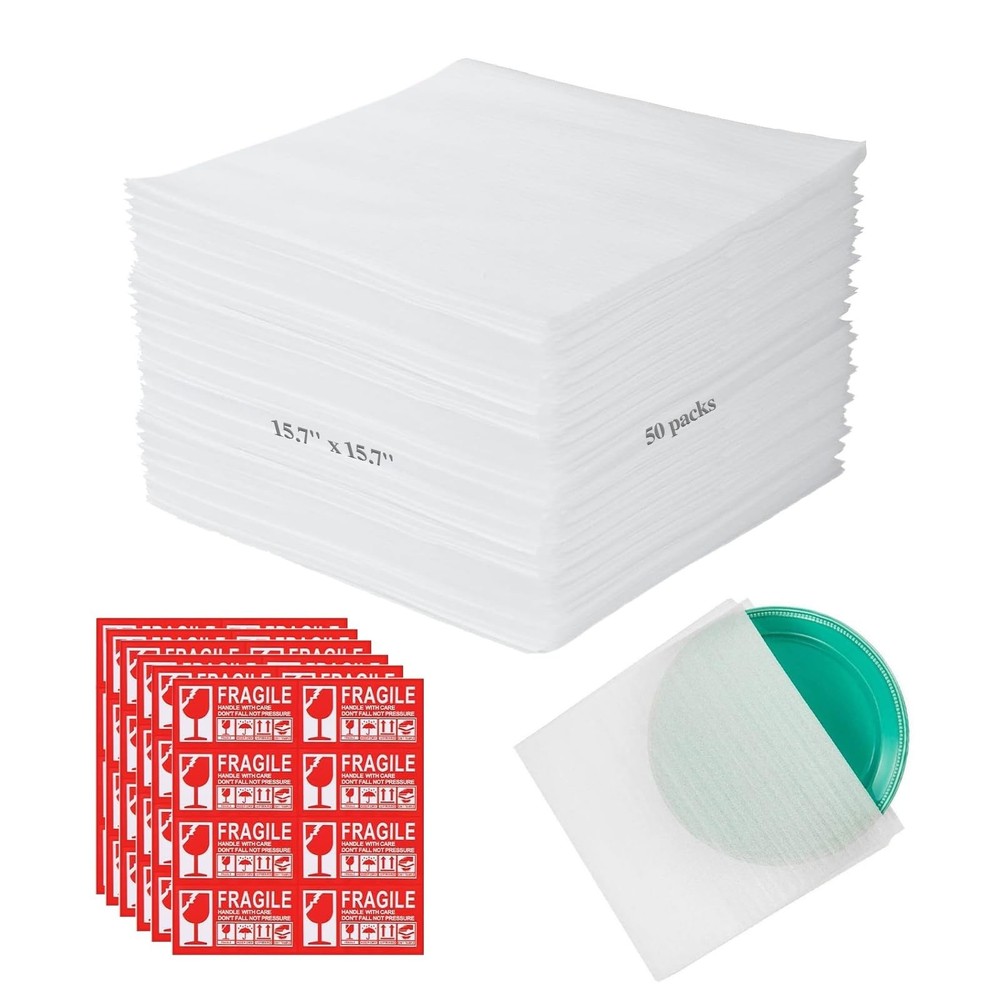 50pcs Packing Supplies for Moving, 15.7×15.7Inch Moving Supplies Cushioning P…