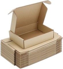 25 Pack Shipping Boxes, 8 X 6 X 2 Inch Corrugated Cardboard Packing Small Mailer