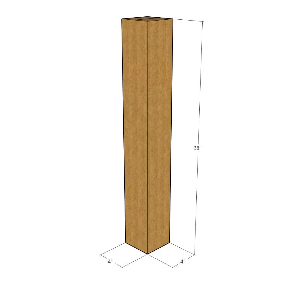 5 4x4x28 Kraft Brown Corrugated Shipping Boxes 32 ECT Single-Wall New