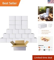 Brand New Shipping Box 9x6x4 White Cardboard