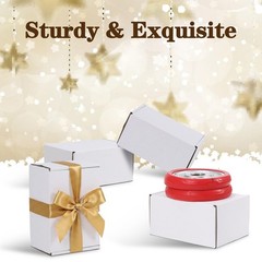 6X4X3 Shipping Boxes Set of 30, 6X4X3 White Corrugated Cardboard Box for Pack…