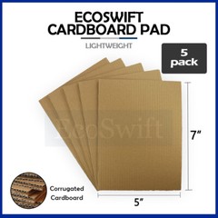 5 5 x7 EcoSwift Corrugated Cardboard Pads Filler Inserts Sheet 32 ECT 1/8″ Thick