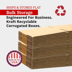 6X6X48 Corrugated Cardboard Boxes, 6″L X 6″W X 48″H, Pack of 25 | Shipping, Pack