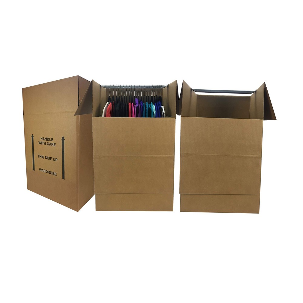 UBOXES Larger Wardrobe 24 x 24 x 40-Inches Moving Boxes, Bundle of 3 (BOXBUND…