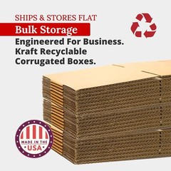 PARTNERS BRAND 4x4x36 Tall Corrugated Boxes, Tall, 4L x 4W x 36H, Pack of 25 …