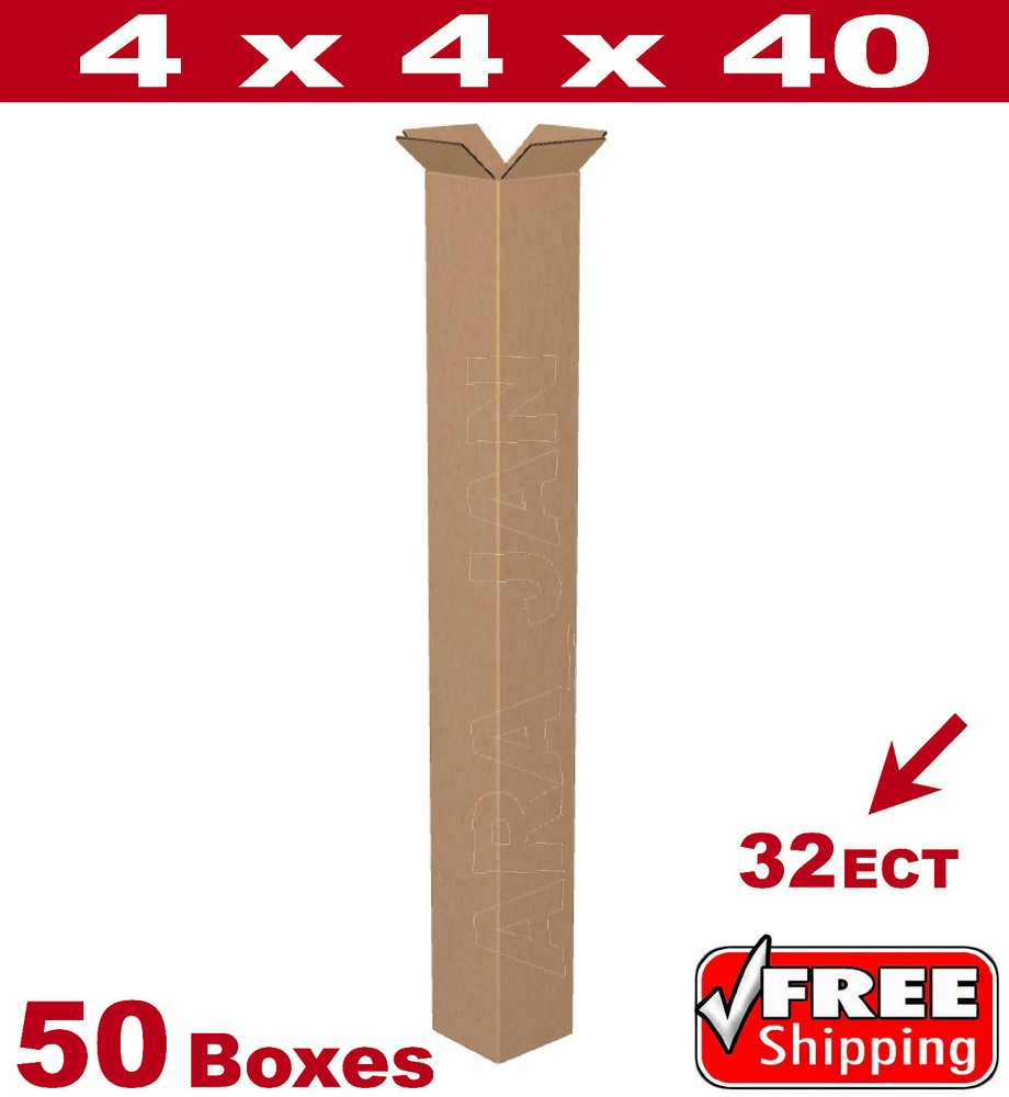 50 – 4x4x40 Cardboard Mailing Packing Shipping Box Golf Club Corrugated Carton