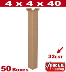 50 – 4x4x40 Cardboard Mailing Packing Shipping Box Golf Club Corrugated Carton