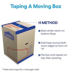 Classic Cardboard Moving Box with Handle Holes Fast shipping and Any Size