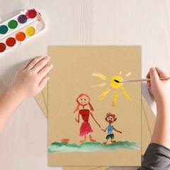 50 PCS 8×12 Inch Brown Corrugated Cardboard Sheets Flat Square Filler Pad