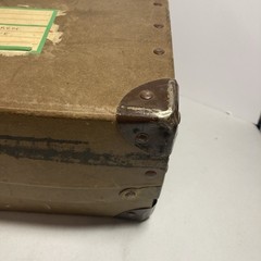 1950’s Shipping Box With Tin Corners. 20.5 X 11.5 X 6