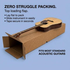 BOX USA Heavy-Duty Guitar Shipping Boxes (Pack of 5) – 18″ x 6″ x 45″ Corruga…