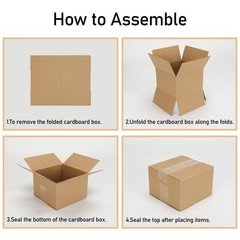 40 Packs 6x6x4 Shipping Boxes for Small Business, Corrugated Cardboard Boxes …