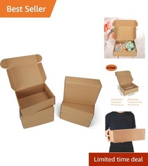 Lightweight Cardboard Mailer Boxes 6 Pack – 12x9x4 Inches for Easy Closure