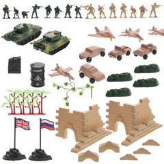 1 Set Mini Scene Model Toys Team Toy Soldier Figure Model Toys Soldier Toys