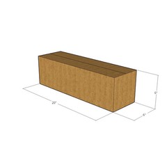 10 20x6x6 Kraft Brown Corrugated Shipping Boxes 32 ECT Single-Wall New