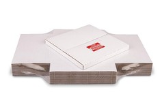 White Vinyl Record Mailers 12.8×12.8×1 in LP Cardboard Boxes