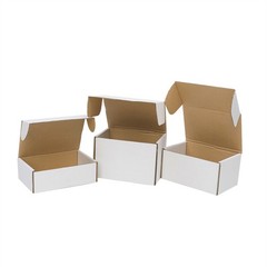 50PCS 6x4x3″ Corrugated Paper Packaging Boxes Shipping Moving Box White Outside