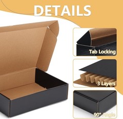 Brand New Shipping Boxes 7x5x2 Black