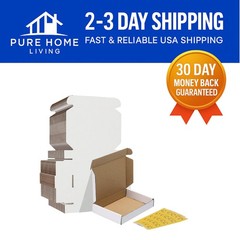 Set of 30 White Corrugated Shipping Boxes 6x4x1 – Eco-Friendly Mailing Solution
