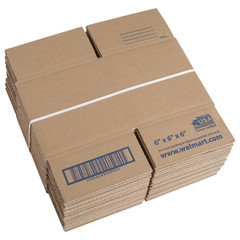 Recycled Shipping Boxes 6 In. L X 6 In. W X 6 In. H, 30-Count