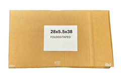 28″ x 5.5″ x 38″ Cardboard Corrugated Box – SIDE LOADING