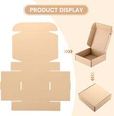100-Pack Shipping Boxes 6 X 6 X 2-Inch Corrugated Cardboard Boxes Small Mailing