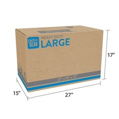 (10 pack) Pen+Gear Large Heavy Duty Kraft Moving Boxes, 27L x 15W x 17H