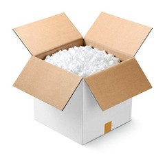 Calenzana 5x5x5 Inches Shipping Boxes Set of 25, White Corrugated Cardboard B…