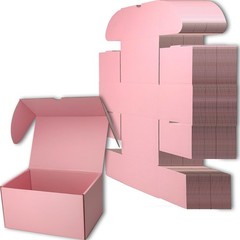 11x6x6 inches Small Shipping Boxes Set of 20 – Pink Mailer Corrugated Cardboa…