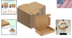 Sturdy Corrugated Cardboard Boxes 100 Pack 6x4x1 Inches for Safe Shipping