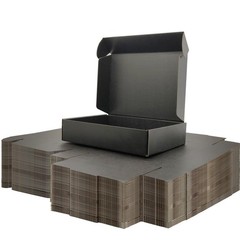 9x6x2 inches Small Shipping Boxes Set of 50 – Black Mailer Corrugated Cardboa…