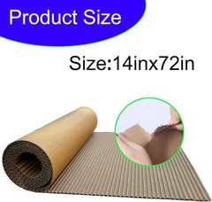 Durable 14×72 Inch Brown Cardboard Roll – Ideal for Shipping & DIY Projects