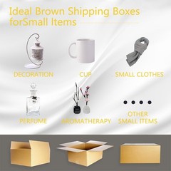 10x6x4 Shipping Boxes 25/50 Piece Set for Mailing Small Business Gift Wrapping