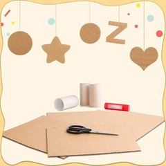 50 Pack Corrugated Cardboard Sheets for Mailing, Packing, and Art Projects