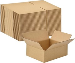 30 Pack 6x4x2 inches Small Shipping Boxes Brown Corrugated Cardboard Boxes for P