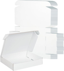 10X8X2 Shipping Boxes, 40 Pack White Mailer Boxes for Small Business, Medium Cor