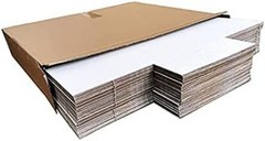 50 Pack of Height Adjustable Vinyl Record Mailers – Easy-Fold, Corrugated Design