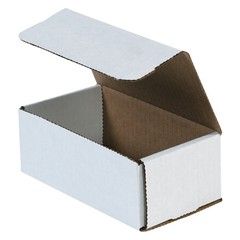 6 1/2×3 5/8×2 1/2″ White Corrugated Mailing/Shipping Boxes – 50-Case, Reliable