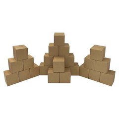 UOFFICE 25 Corrugated Boxes 14 x 14 x 14″ Cube Cardboard Shipping Box Cartons