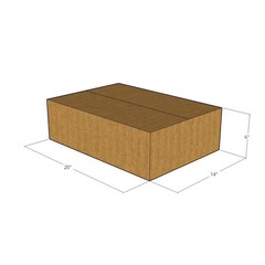 10 20x14x6 Kraft Brown Corrugated Shipping Boxes 32 ECT Single-Wall New