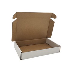 50 Pack 6x4x1” Small Shipping Boxes, Cardboard Corrugated Mailers, White (M6…