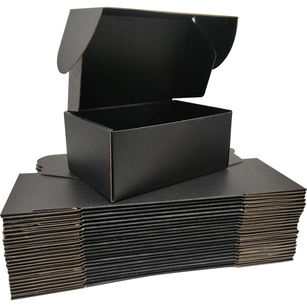 Small Black Shipping Boxes for Small Business Pack of 25-9x6x4 inches Cardboa…