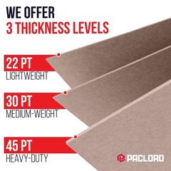 8.5″ x 11″ Brown Kraft Plain Chipboard Sheets, 30 Pt Thick – Made in USA D