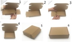 Small Cardboard Mailers 4 x 4 x 1 Inch Corrugated Packaging Storage Boxes 50 …