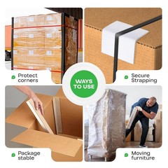 Cardboard Edge Protector 2×2 (18 in) – Pack of 100, Eco-Friendly, Recyclable