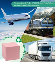 30-Pack 8x8x4 inch Cute Pink Shipping Boxes Gift Packaging Mailers Corrugated